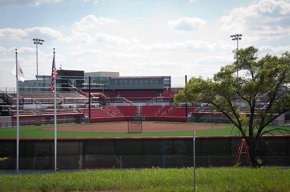 Burma Red Hilltopper Infield Mix - Chicago Bandits Stadium - Rosemont, IL