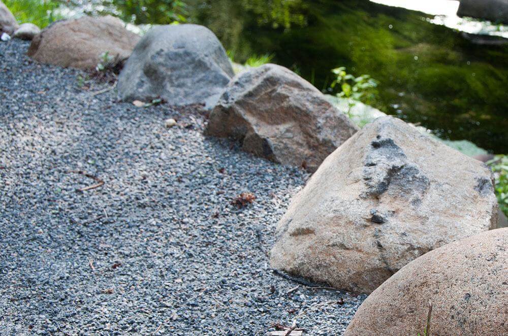 Wisconsin Granite Boulders - Max McGraw Wildlife Reserve - Dundee, IL