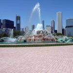 Sunset Pink Permeable Paver Grit- Buckingham Fountain - Chicago, IL