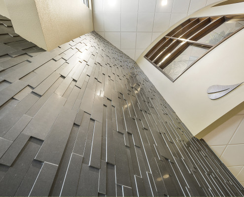 Ebony Basalt 3D Panels by Norstone