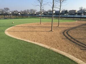 Desert Spar Gold Granite Stabilized Pathway Mix - Bay Park Dog Park - East Rockaway, NY - Installed by Laser Industries