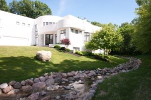 Wisconsin Granite Boulders - Private Residence, IL
