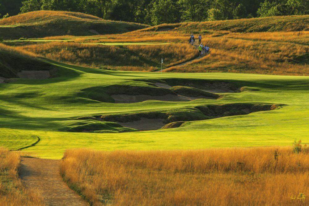 Custom Erin Hills Blend Wax Polymer Pathway - Erin Hills Golf Course - Hartford, WI - Photo courtesy of Paul Hundley