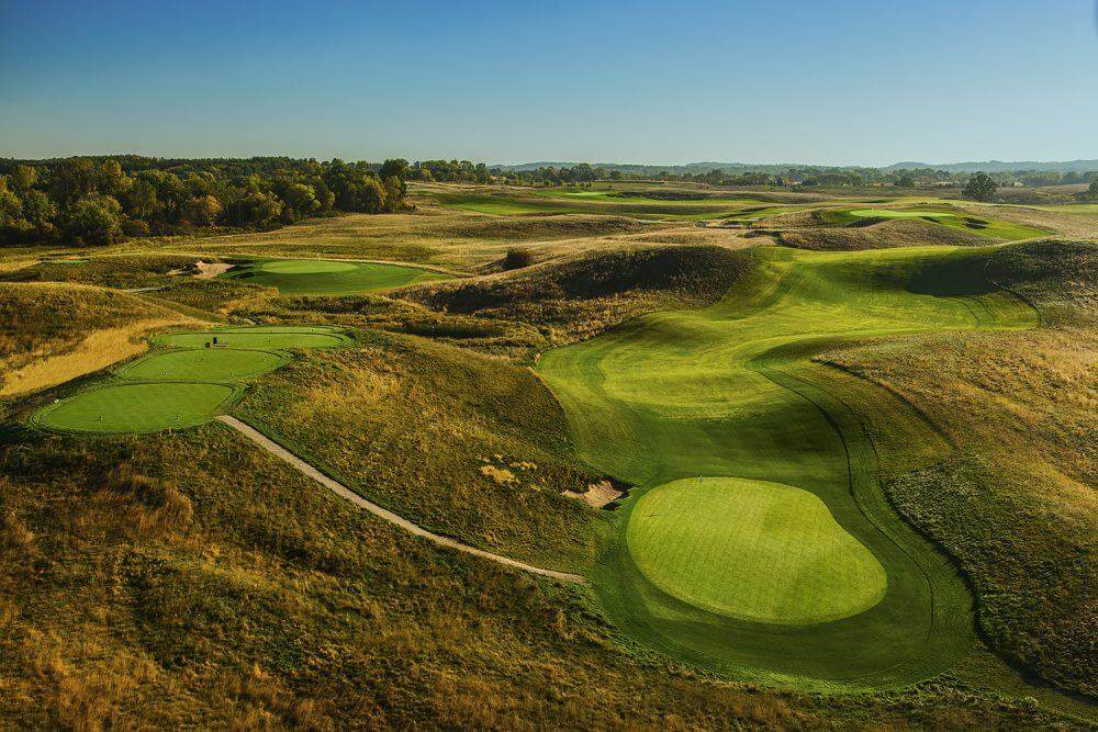 Custom Erin Hills Blend Wax Polymer Pathway - Erin Hills Golf Course - Hartford, WI - Photo courtesy of Paul Hundley