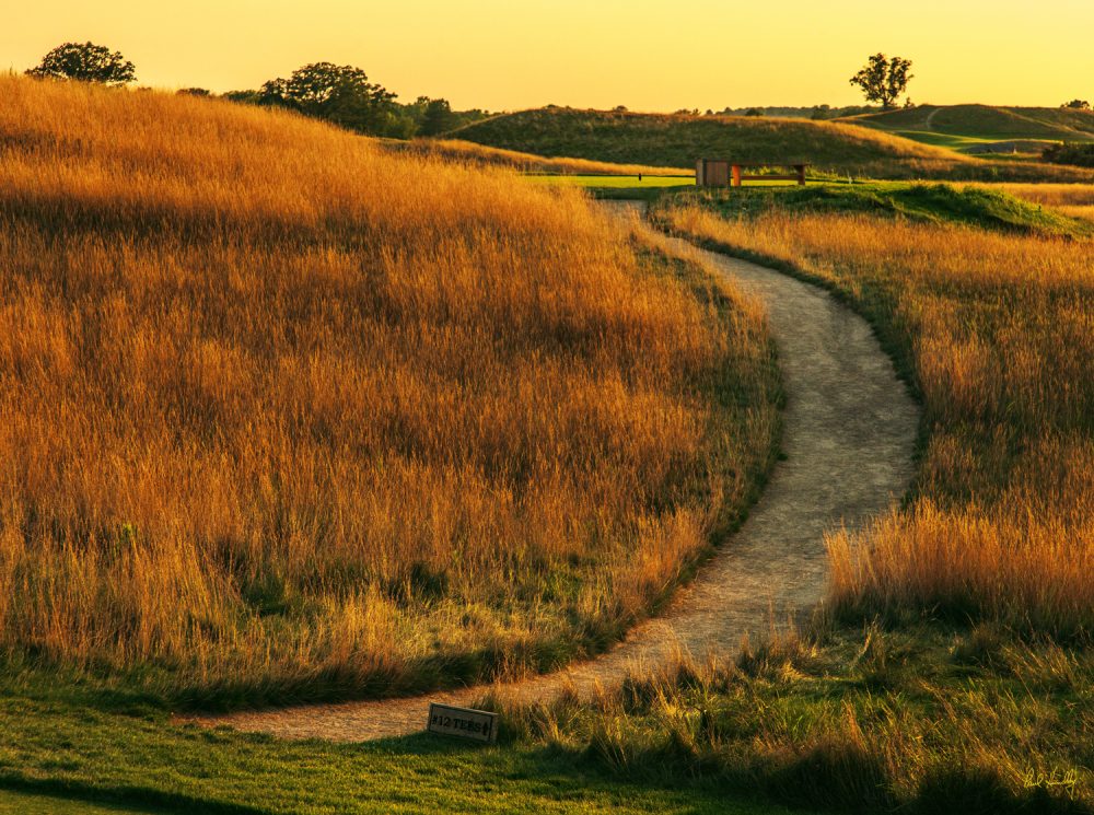 Custom Erin Hills Blend Wax Polymer Pathway - Erin Hills Golf Course - Hartford, WI - Photo courtesy of Paul Hundley