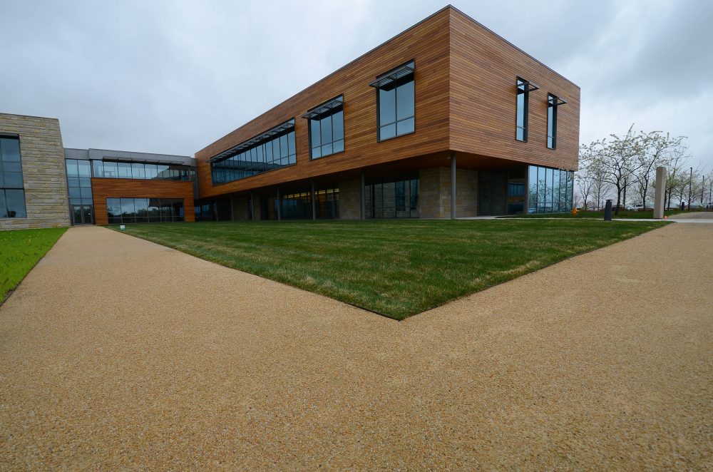 Caramel Quartzite Stabilized Pathway - Grande Cheese Headquarters & Research Center - Fond du Lac, WI