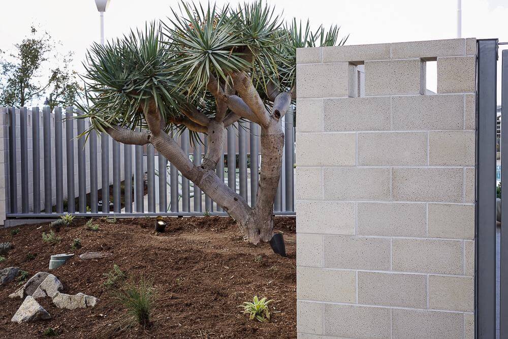 Custom Precast Polished Veneer featuring Caramel Quartzite - Project by Valori Precast - Cadence Park - Irvine, CA