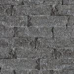 A closeup photo of Starlight Black Granite sawn cut drywall.
