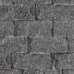 A closeup of Starlight Black Granite sawn cut drywall.