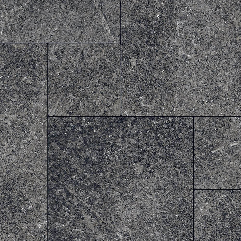 Kafka Starlight Black Granite Pattern Thermal Flagstone