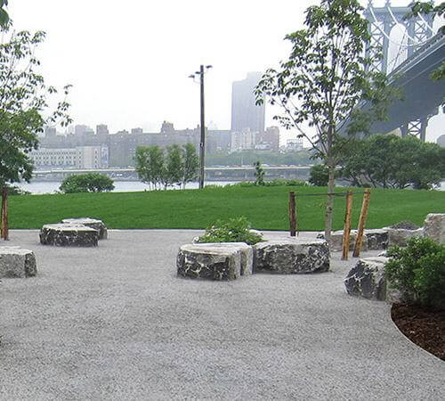 Kafka Pathway Materials at Brooklyn Bridge Park in New York City