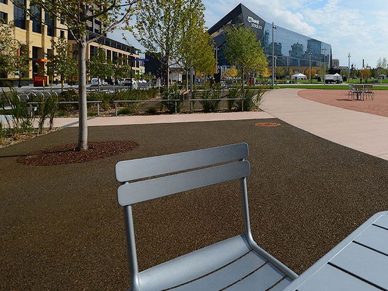 Kafka Specialty Aggregate in resin bound paving at US Bank Stadium in Minneapolis, Minnesota