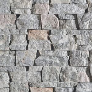 Kafka's Misty Gray Marble Dimensional Drystack Thin Stone Veneer