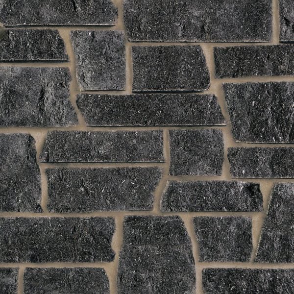 Castle Cut Starlight Black Granite Thin Stone Veneer