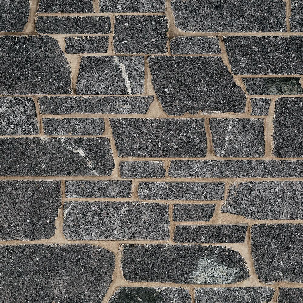 Kafka's Starlight Black Granite Dimensional Cut Thin Stone Veneer