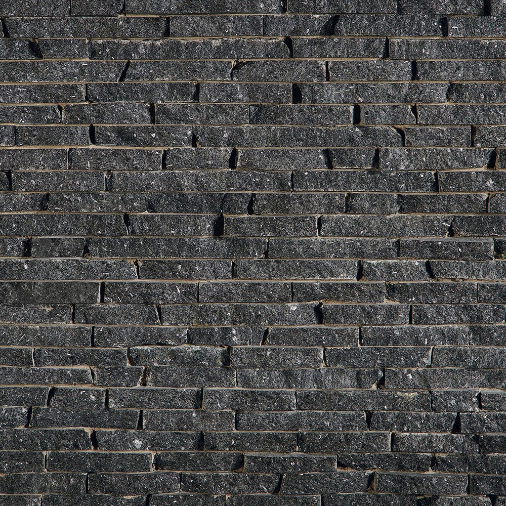 Kafka's Starlight Black Granite Ledgestone Thin Stone Veneer