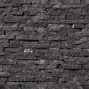 Kafka's Ebony Glitter Ledgestone Thin Stone Veneer