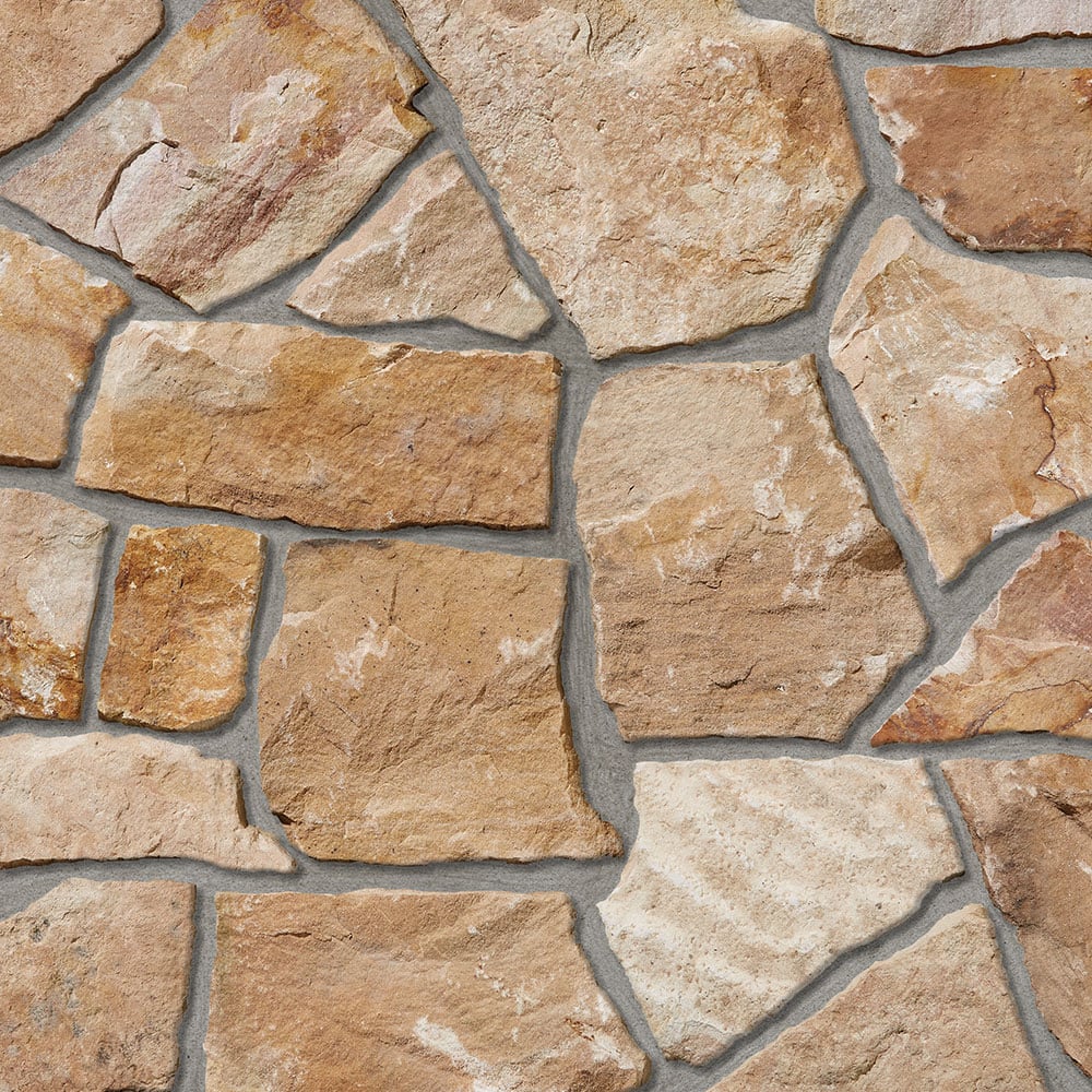 Kafka's Harvest Gold Mosaic Cut Thin Stone Veneer