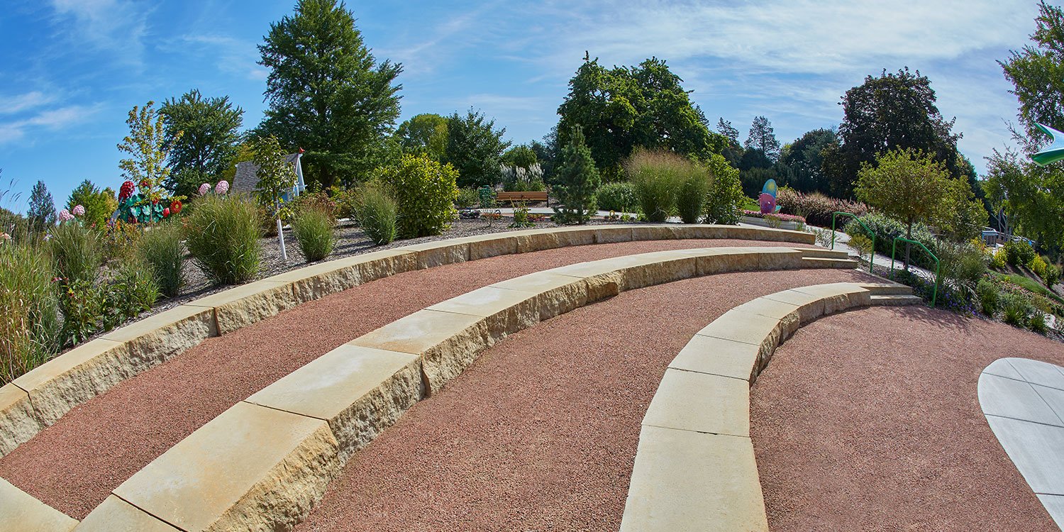 Kafka Rustic Granite Stabilized Pathway at Margie's Garden in Whitnall Park in Hales Corners, Wisconsin