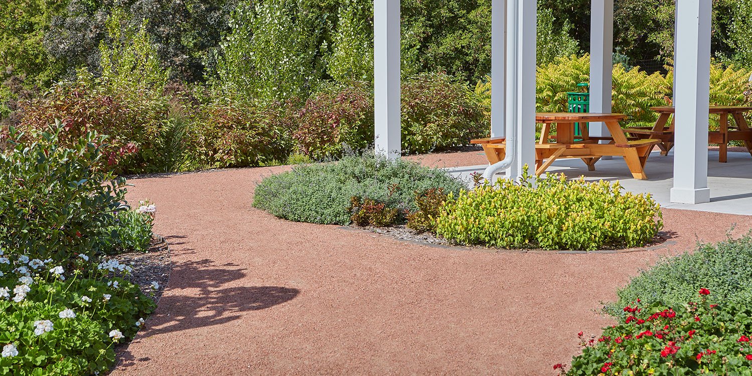 Kafka Rustic Granite Stabilized Pathway at Margie's Garden in Whitnall Park in Hales Corners, Wisconsin