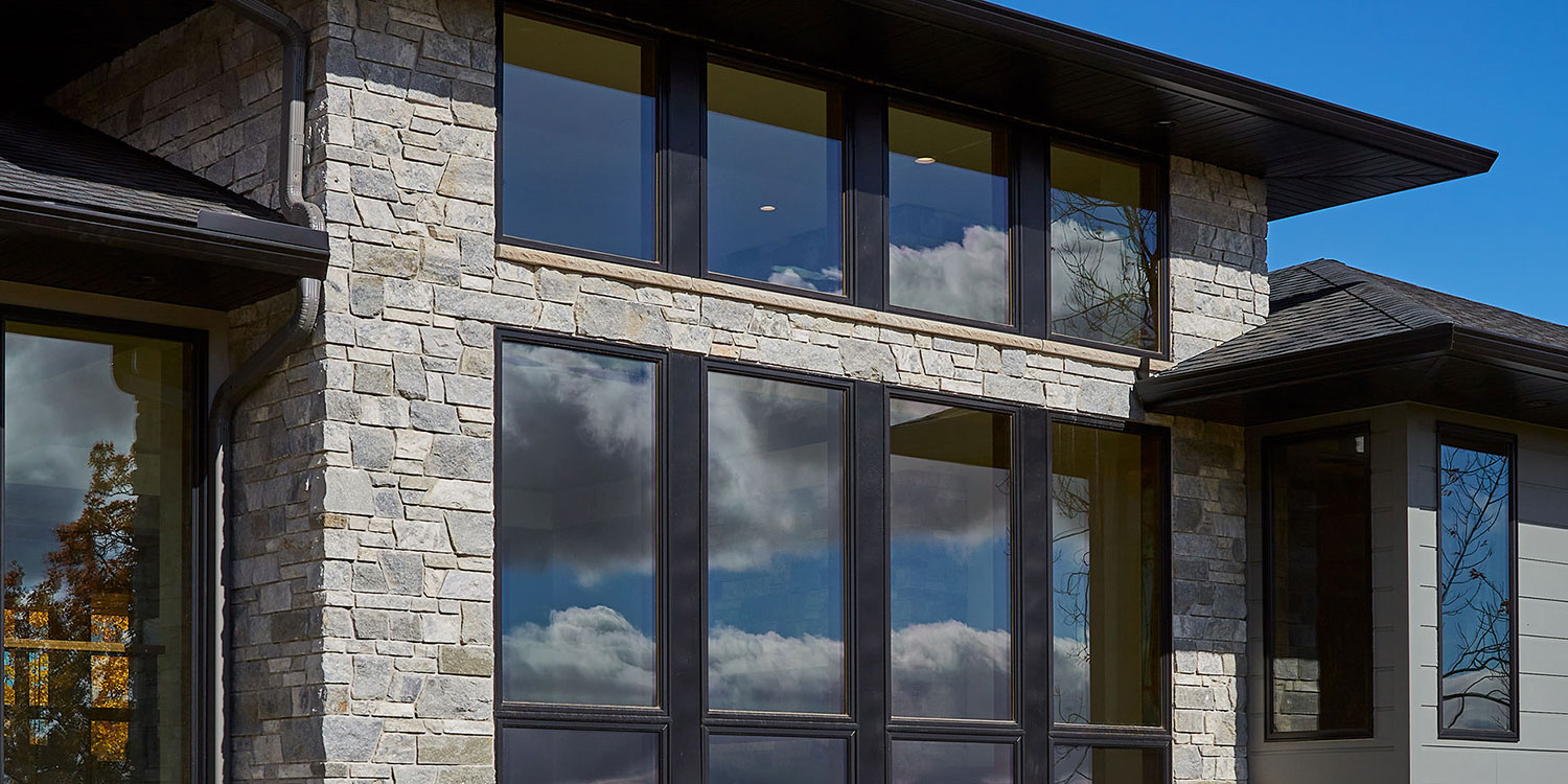 Kafka's Misty Gray Dimensional Thin Stone Veneer exterior facade