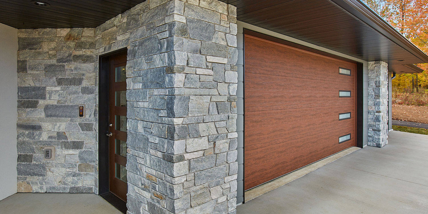 Kafka's Misty Gray Dimensional Thin Stone Veneer exterior facade