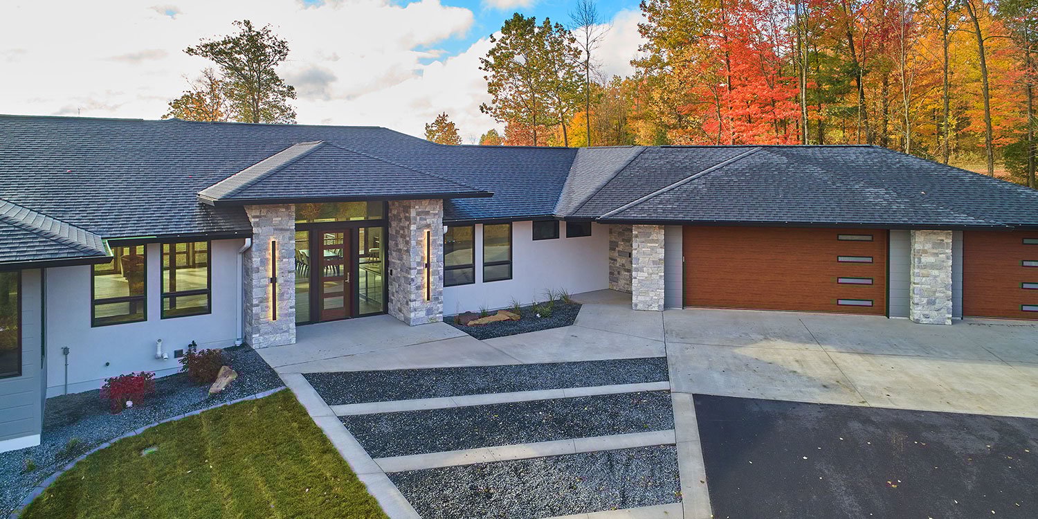 Kafka's Misty Gray Dimensional Thin Stone Veneer exterior facade