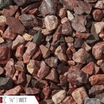 Antique Rose Bulk Landscape Stone shown wet