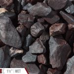 Black Diamond Bulk Landscape Stone shown wet