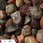 Cherry Creek Bulk Landscape Stone shown wet