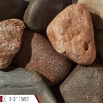 Cherry Creek Bulk Landscape Stone shown wet