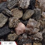 Galaxy Glitter Bulk Landscape Stone shown wet
