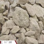 Mint Glitter Bulk Landscape Stone shown dry