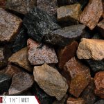 Patina Granite Bulk Landscape Stone shown wet