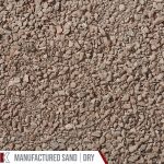 Kafka Chocolate Brown Granite Manufactured Sand shown dry
