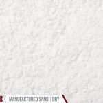 Kafka Crystal White Quartz Manufactured Sand shown dry