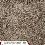Kafka Platinum Granite Manufactured Sand shown wet