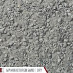 Kafka Twilight Black Granite Manufactured Sand shown dry