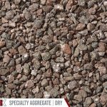 Kafka Chocolate Brown Granite Specialty Aggregate shown dry