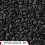 Kafka Jett Black Granite Specialty Aggregate shown wet