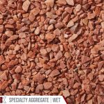 Kafka Rose Pink Quartz Specialty Aggregate shown wet
