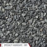 Kafka Twilight Black Granite Specialty Aggregate shown dry