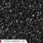 Kafka Twilight Black Granite Specialty Aggregate shown wet