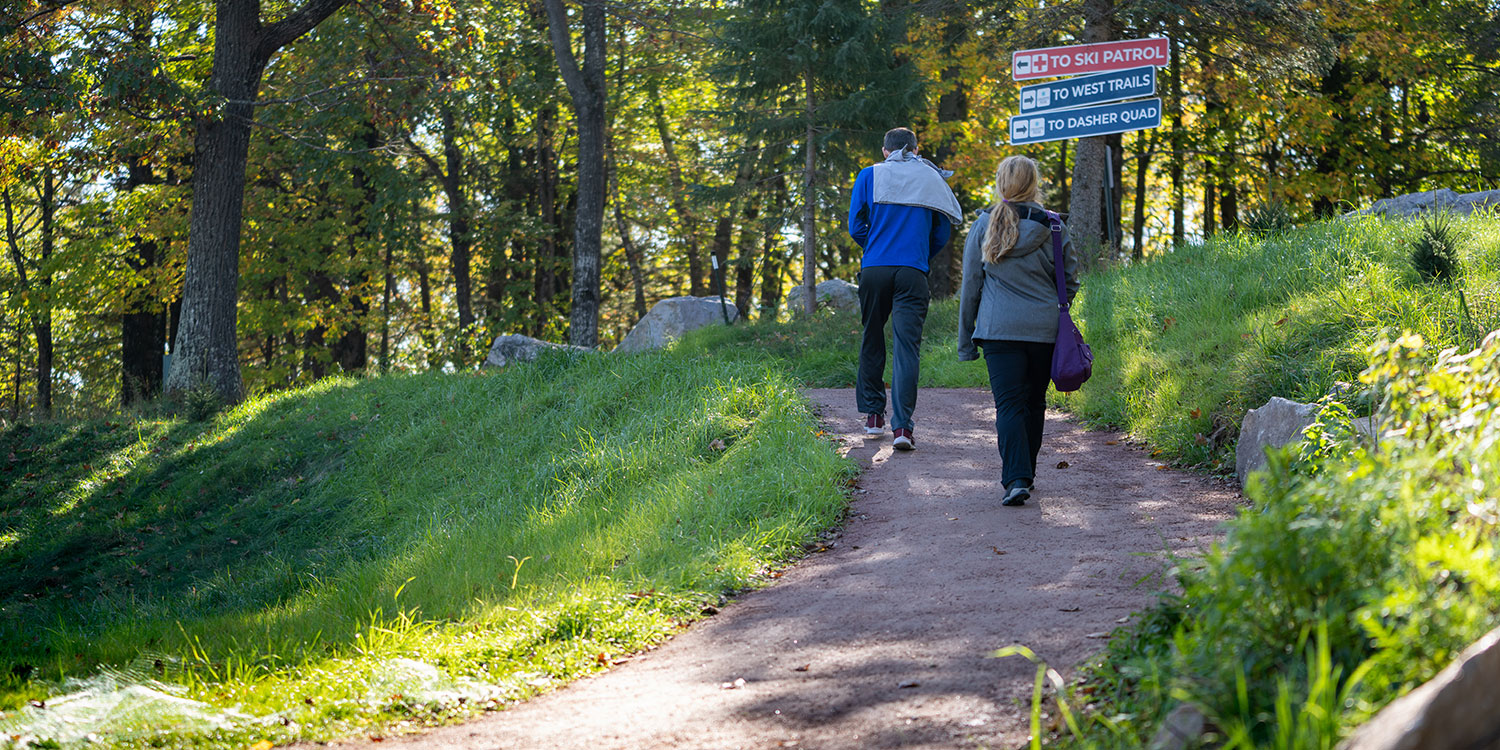 Rustic Wax-Coated Aggregate Pathway at Rib Mountain State Park in Wausau, Wisconsin