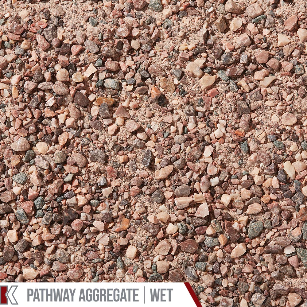 Kafka Antique Rose Marble Pathway shown wet