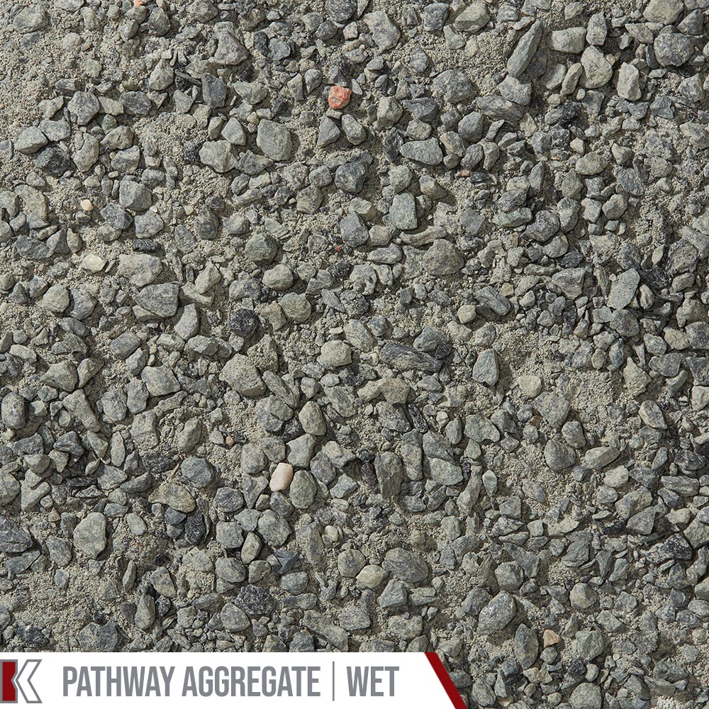 Kafka Evergreen Granite Pathway shown wet