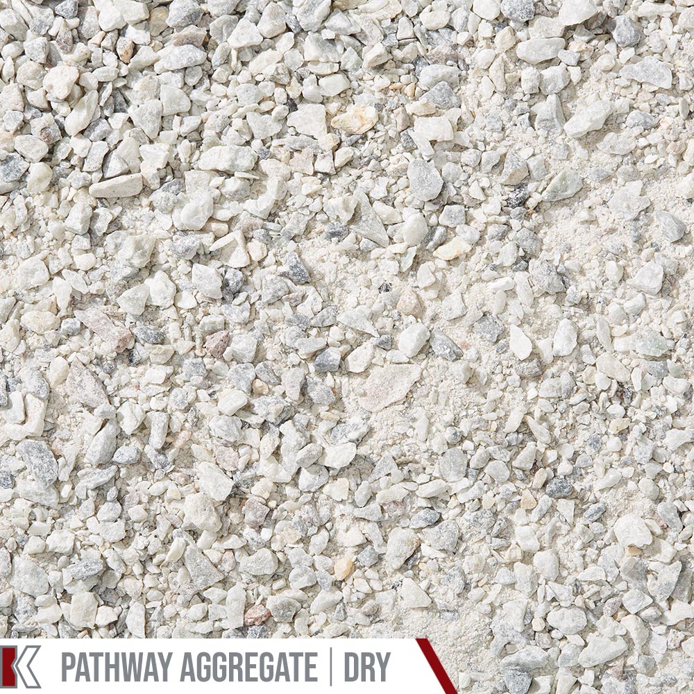Kafka Misty Gray Marble Pathway shown dry