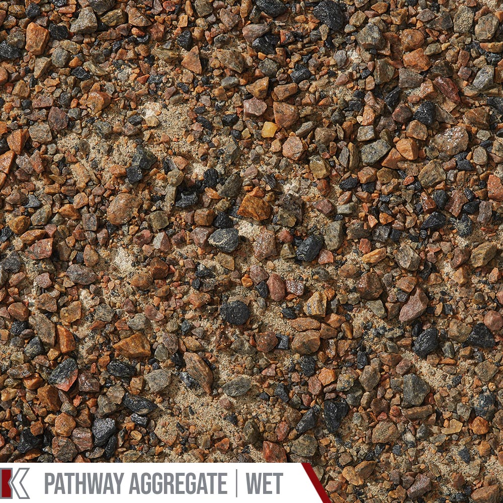 Kafka Patina Granite Pathway shown wet