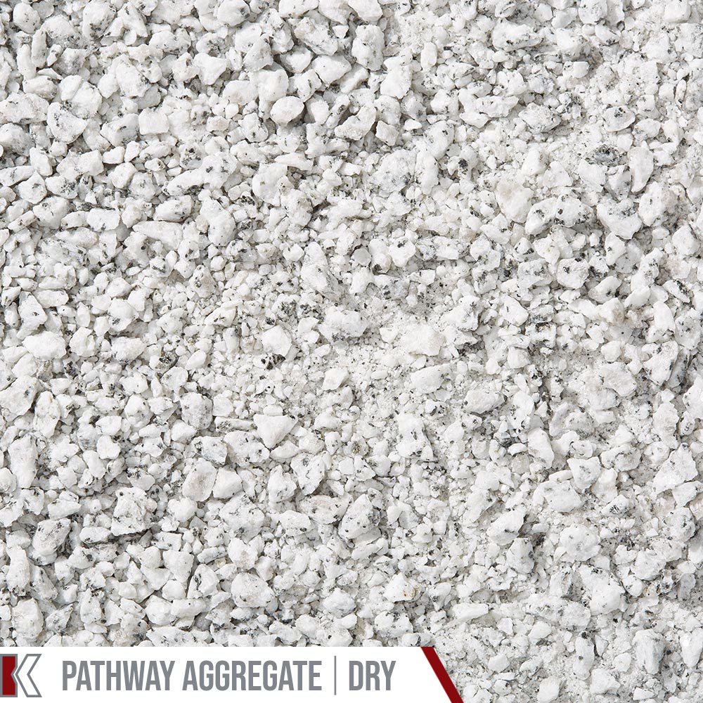 Kafka Snow White Granite Pathway shown dry