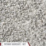 Kafka Snow White Granite Pathway shown wet